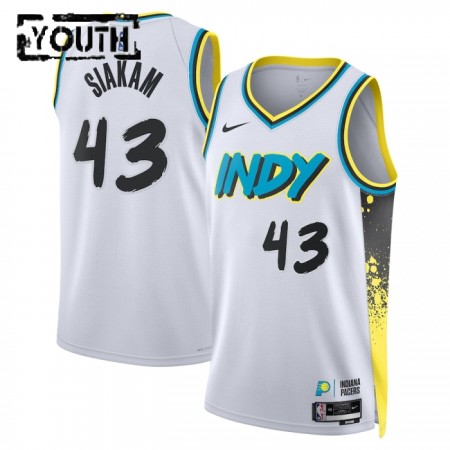 Indiana Pacers Pascal Siakam Nike 2024-25 City Edition Valkoinen Lasten Pelipaidat Swingman